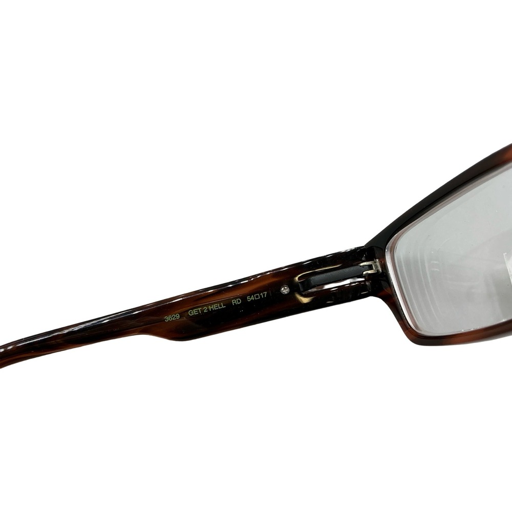 Bevel Get 2 Hell 3629 RD 54-17 Brown Tortoise Eyeglasses Japan - Picture 5 of 5